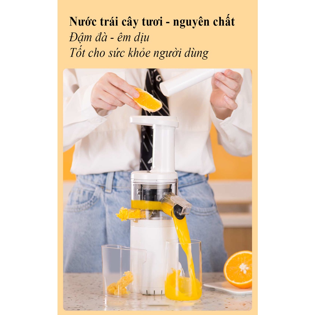 Máy Ép Chậm Trái Cây Mini BUD BJ08 Cơ Chế Hai Kênh - Avita