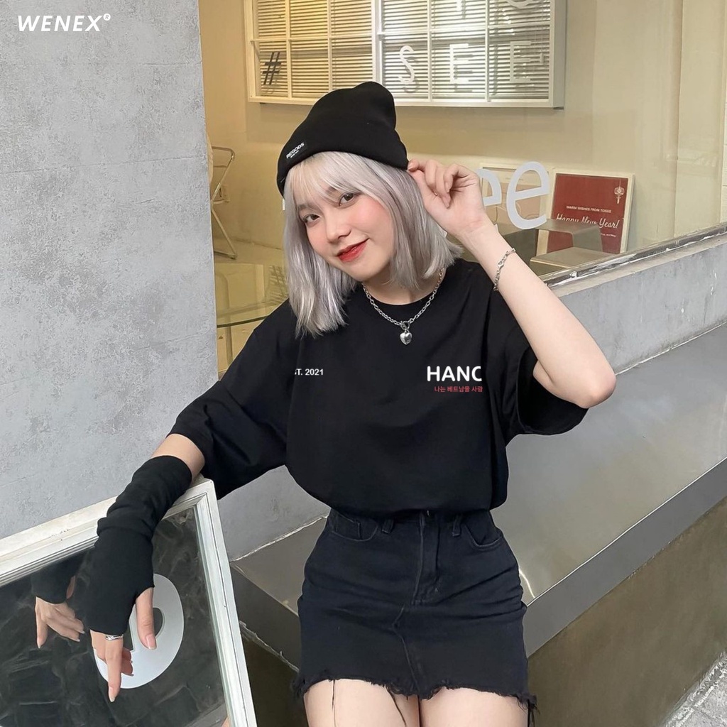Áo Thun Tay Lỡ WENEX Phông Unisex Nam Nữ Cotton Oversize Form Rộng Local Brand EST 2021 Basic Signature