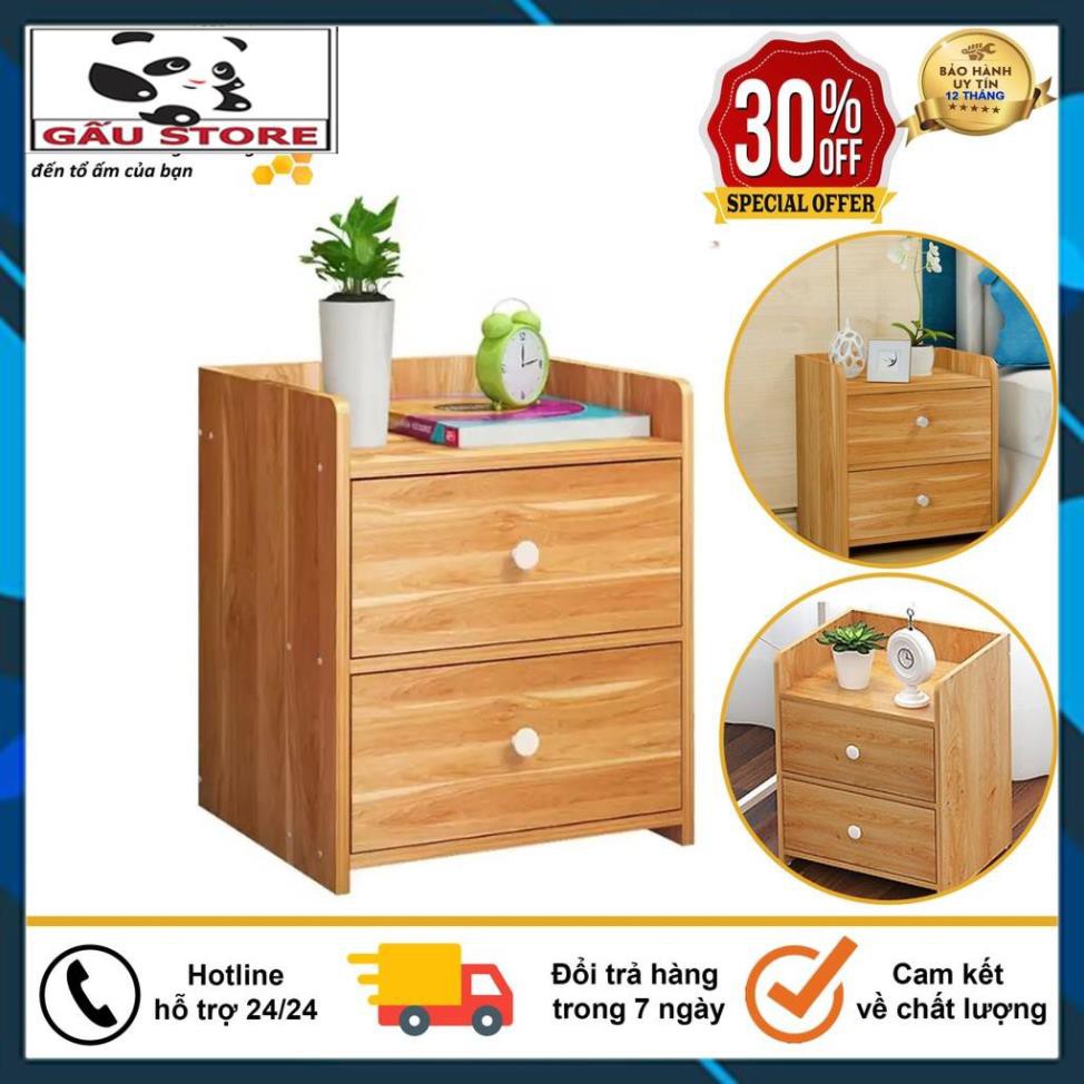 Hộc Tủ Đầu Giường, Kệ Tủ Đầu Giường Gỗ Ép MDF 2 Ngăn Kéo, Nhỏ Gọn Siêu Tiện Dụng Cho Căn Phòng Của Bạn