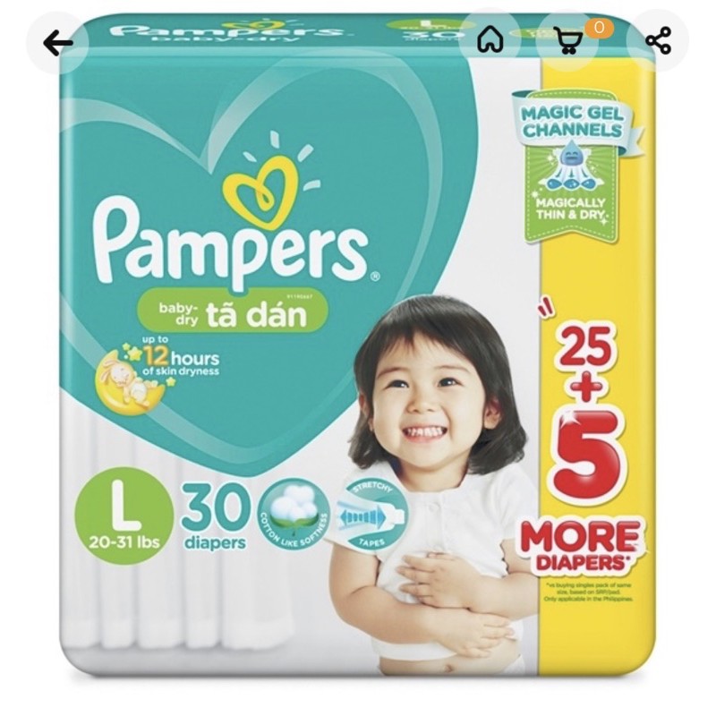 Tã Dán Pampers L30