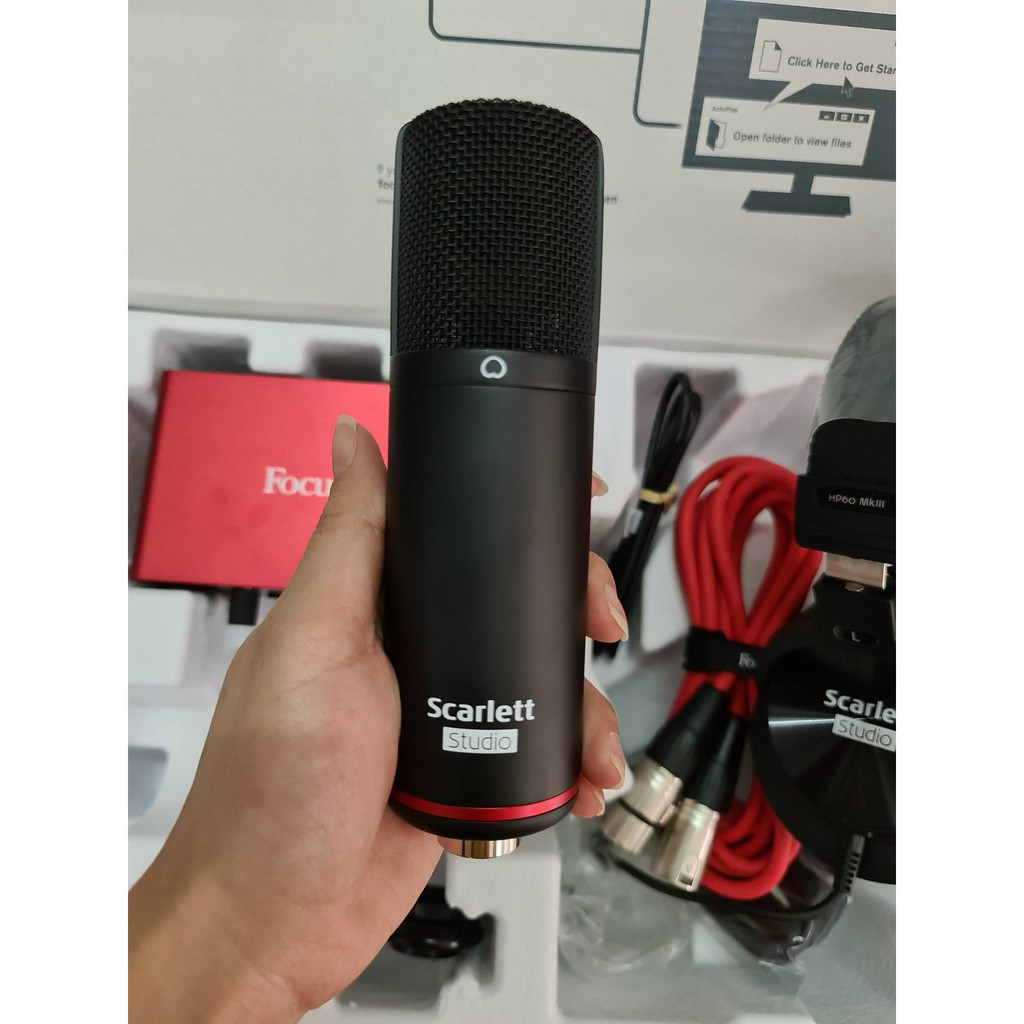 Bộ Thu Âm Mini Focusrite Scarlett Solo Studio Pack 3rd (Gen)