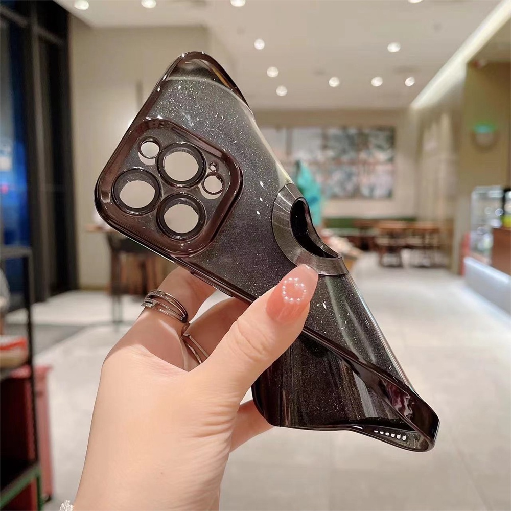 Ốp Điện Thoại Silicon Dẻo Tráng Gương Sang Trọng Chống Sốc Cho iPhone 13 12 Pro Max 11 Pro XS Max