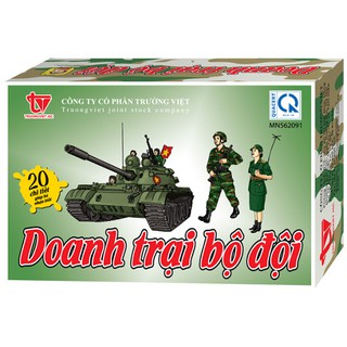 bộ đồ chơi doanh trại bộ đội