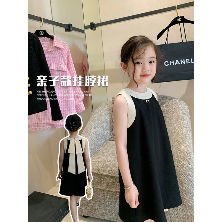 Đầm Sát Nách Cổ Tròn Phong Cách Nhật Hàn Thời Trang Mùa Hè Mới 2022 Cho Bé Gái