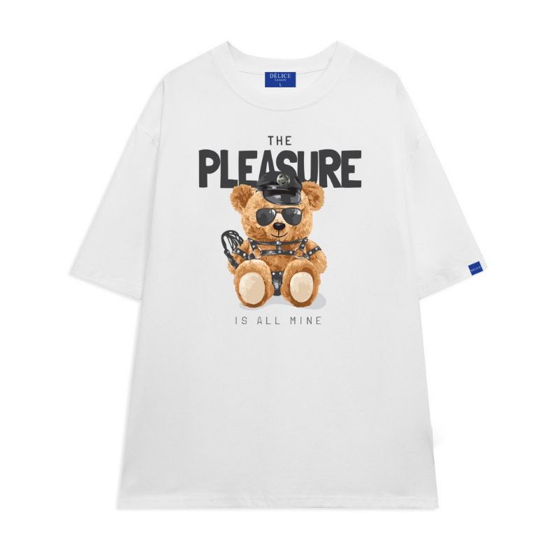 Áo thun  Cotton Full size Oversize Gấu Pleasure