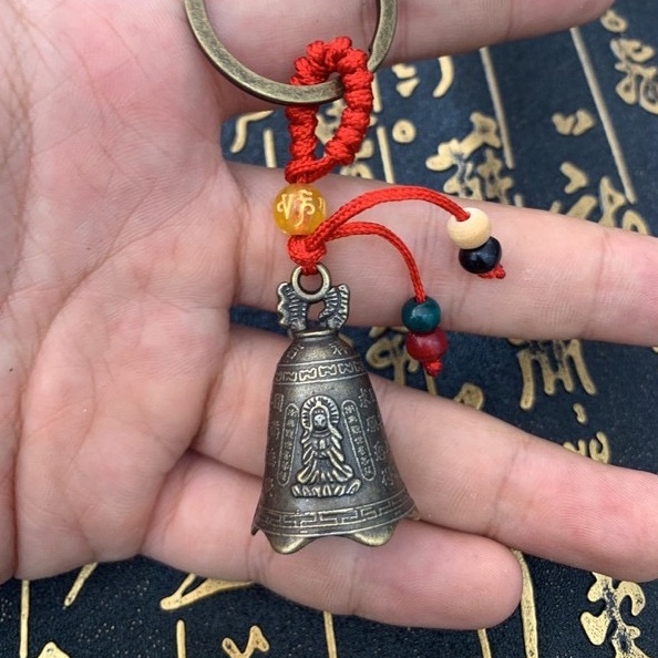 Dây treo ô tô treo chìa khoá, móc khoá phong thuỷ Phật Giáo xe oto Bình An May Mắn