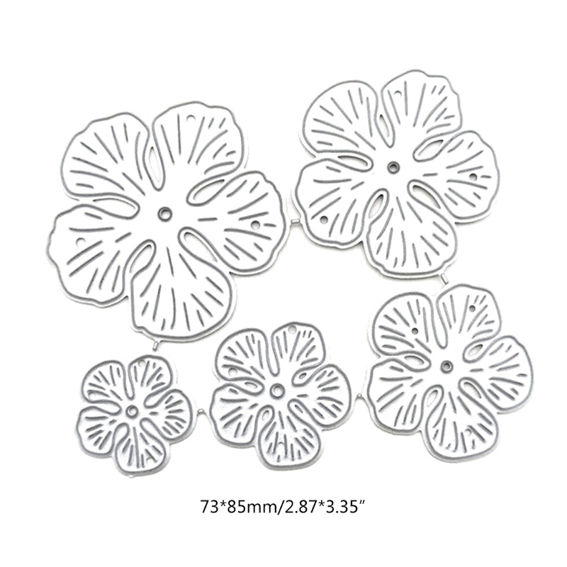 Khuôn mẫu cắt in nổi trang trí album ảnh sổ lưu niệm thủ công giấy hình hoa bằng kim loại DIY