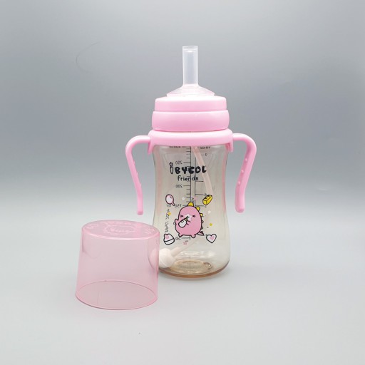 Bình ống hút tập uống cho bé IBYEOL Friends PPSU chính hãng Hàn Quốc 200ml/300ml