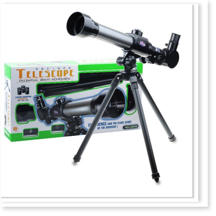 Ống nhòm thiên văn khúc xạ Telescope 40X kèm thị kính và la bàn