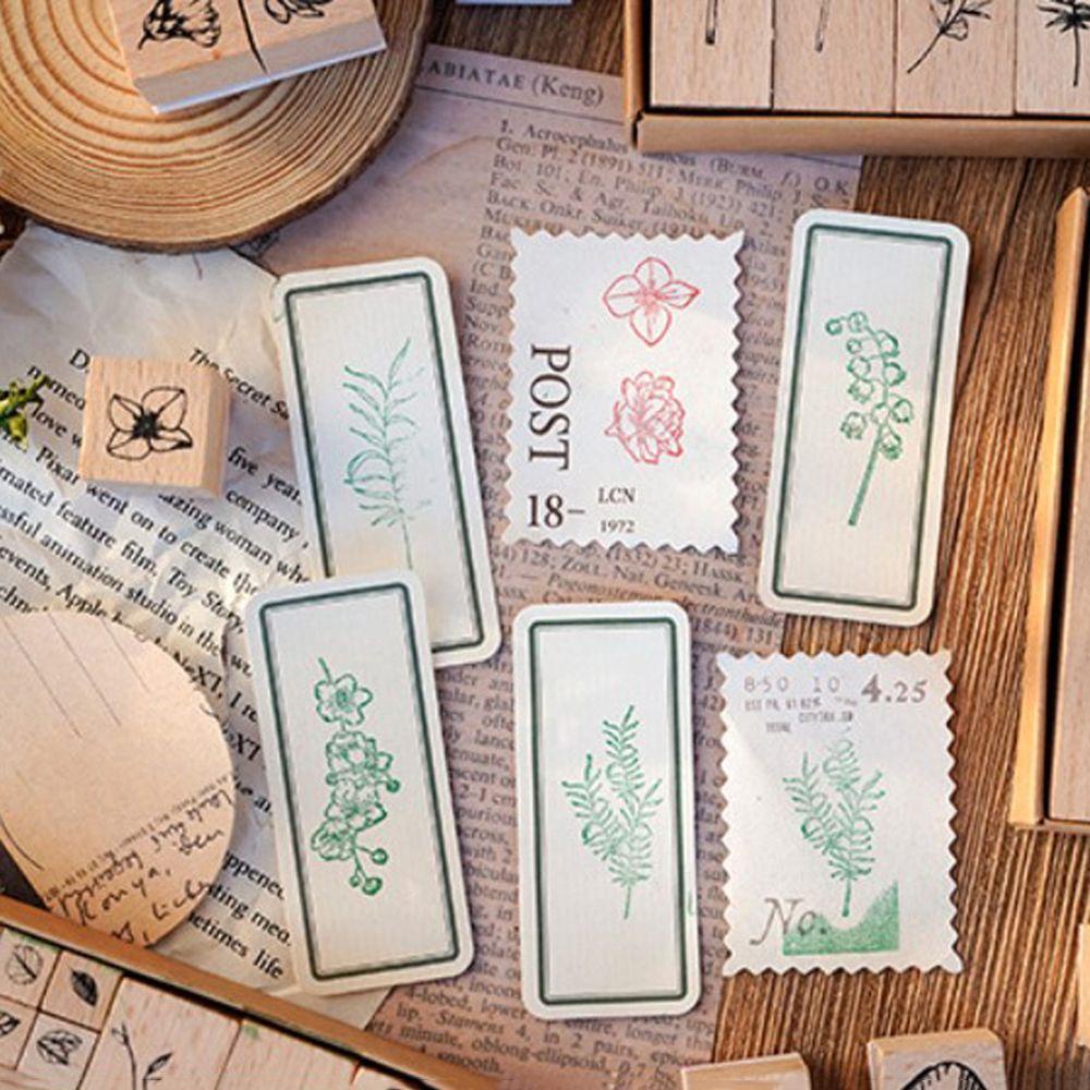 Con Dấu Bằng Gỗ Cao Su Dùng Trang Trí Sổ Tay / Nhật Ký DIY