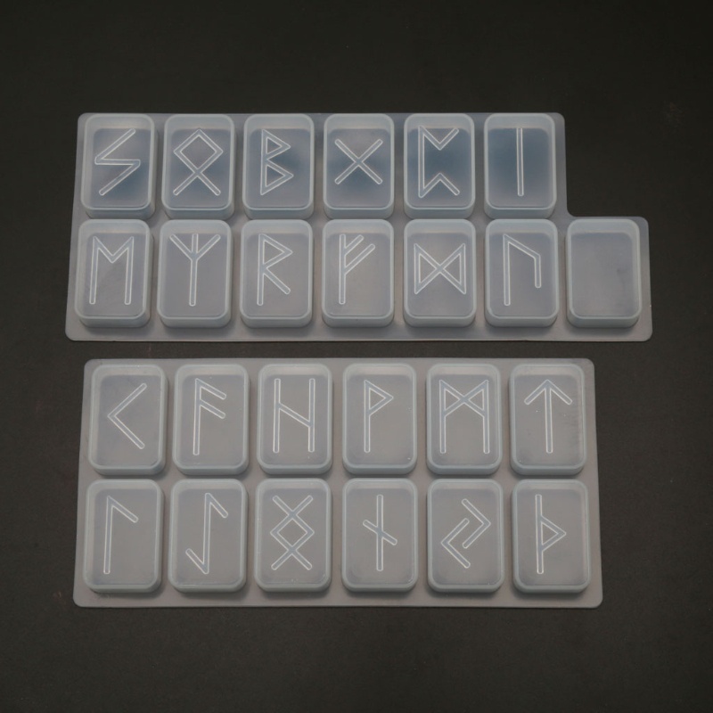 Khuôn Làm Chữ Rune Bằng Nhựa Resin Epoxy Độc Đáo Chất Lượng Cao