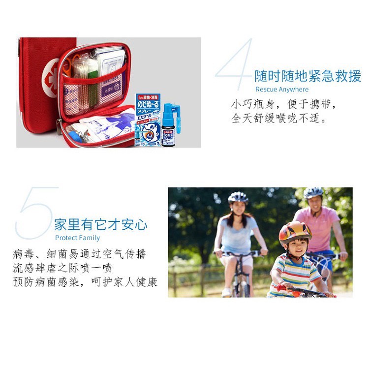 Xịt ho kháng khuẩn khử trùng hầu họng Kobayashi 25ml Vị Bạc Hà