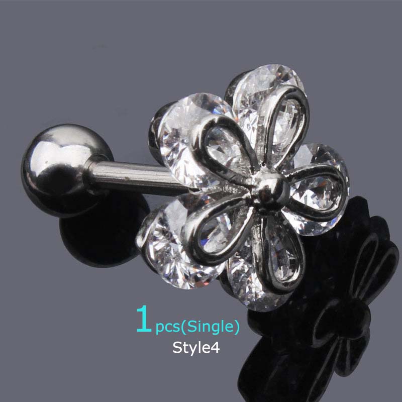 Khuyên Tai Đồng 16g Dài 6mm Đơn Giản