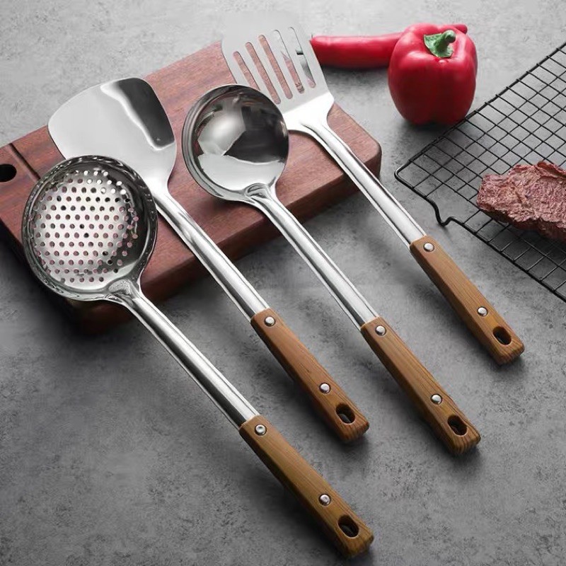 Môi, sản cán gỗ cao cấp nhà  bếp 304- loại xịn dầy