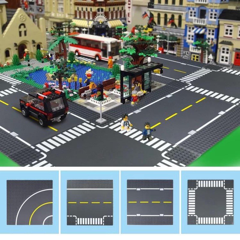 Đồ Chơi Lắp Ráp Lego Kiểu Đường Đi Trong Thành Phố Dành Cho Bé lego minecraft