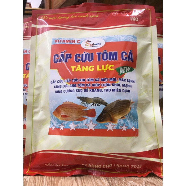 Vitamin C hàm lượng cao cho tôm cá 1kg Tăng lực trợ sức giảm stress bồi bổ cơ thể
