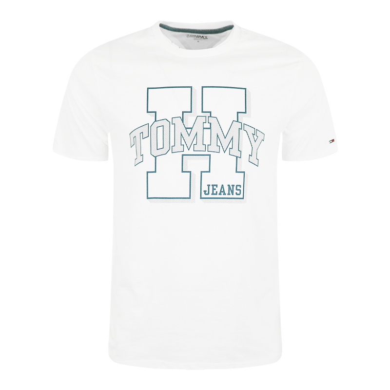 Áo Thun Tommy Tay Ngắn Cổ Tròn Dáng Rộng Vải Cotton Thời Trang Cao Cấp Cho Nam