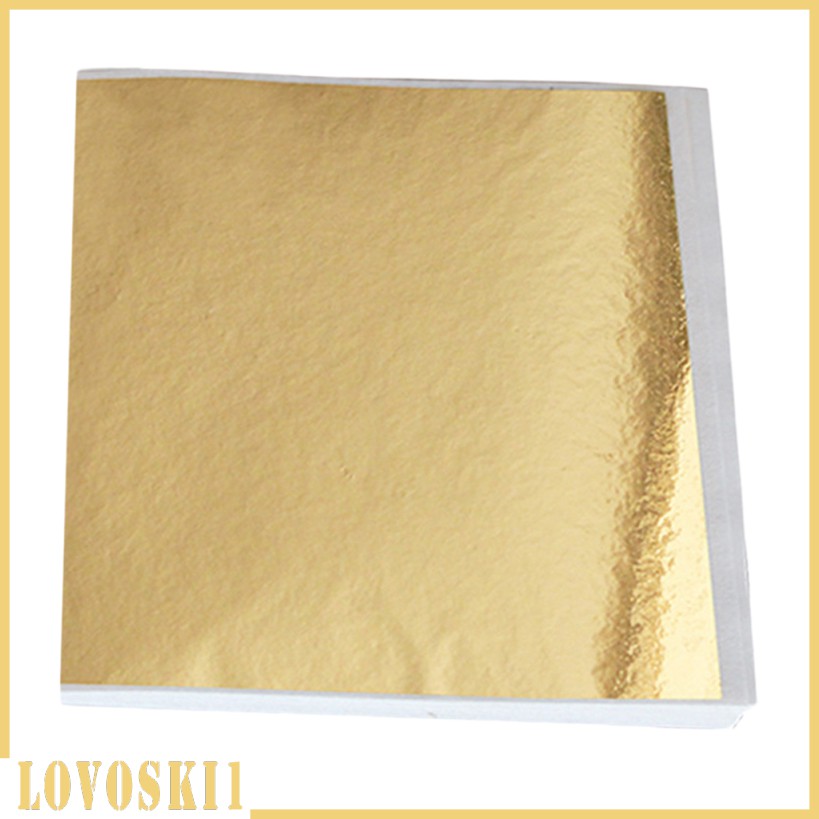 100Pcs Imitation Gold Leaf Transfer Leaf Foil Gilding Crafting DIY Resin Crafts