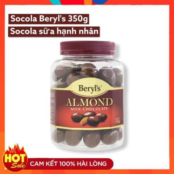 SOCOLA SỮA HẠNH NHÂN BERYL'S 350G [phukientienich_sg]