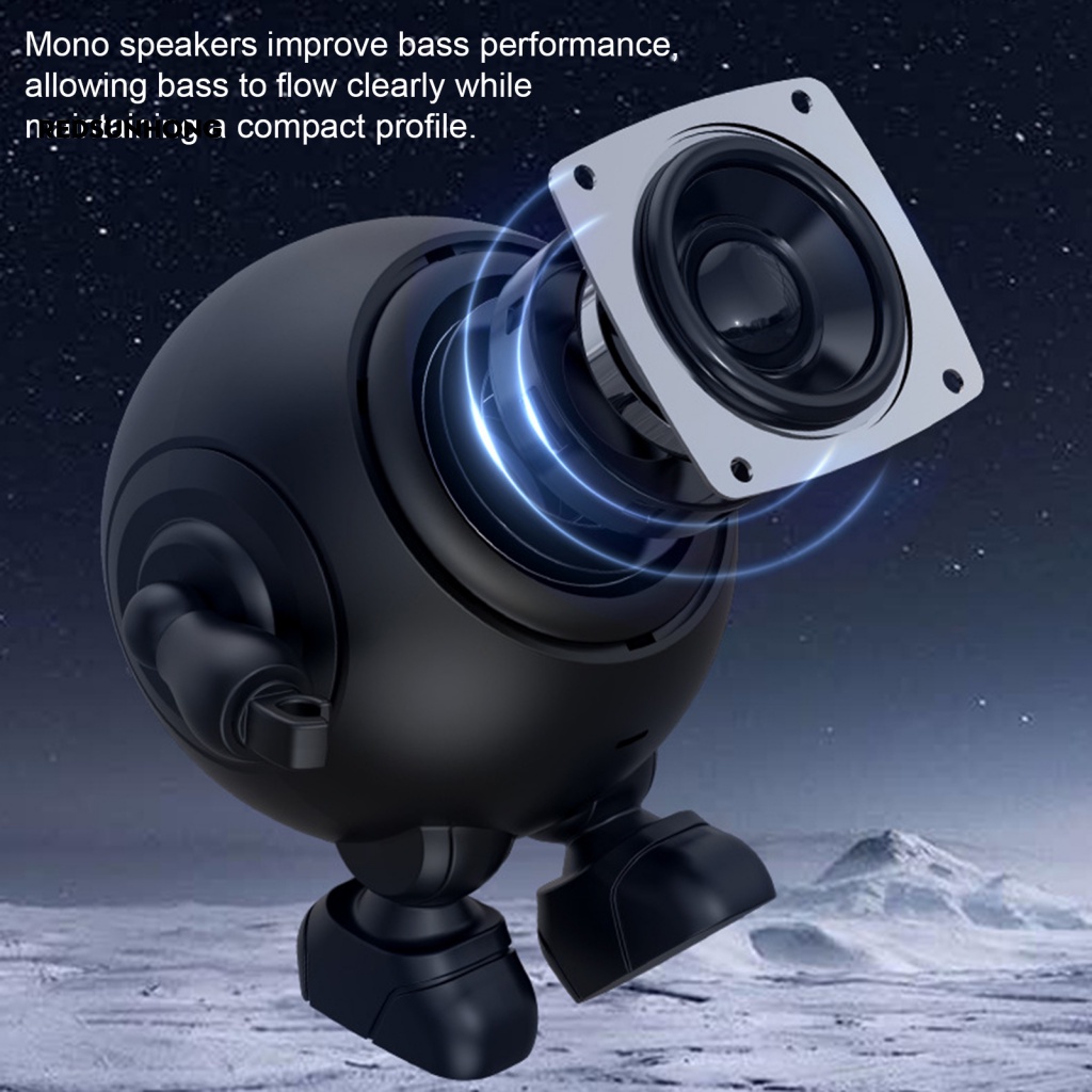 1 Bộ Loa Bluetooth Rảnh Tay Hình Robot Cho Điện Thoại Thông Minh