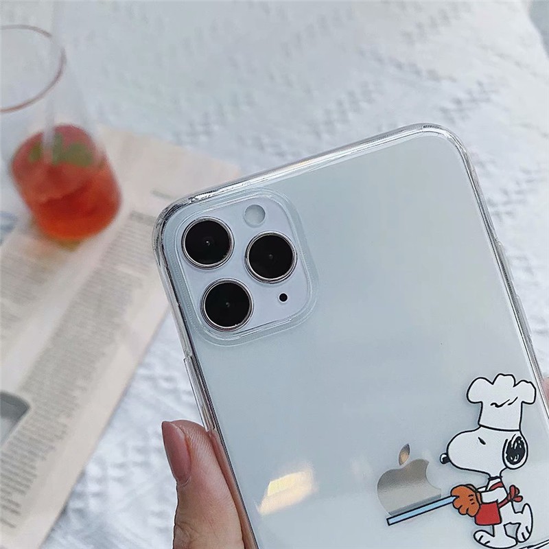 Ốp điện thoại mềm chống sốc trang trí hình Snoopy cho iPhone 11 Pro Max i6 6s 7 8 Plus X XR XS MAX X 7plus 8+ 12 Pro Max | BigBuy360 - bigbuy360.vn