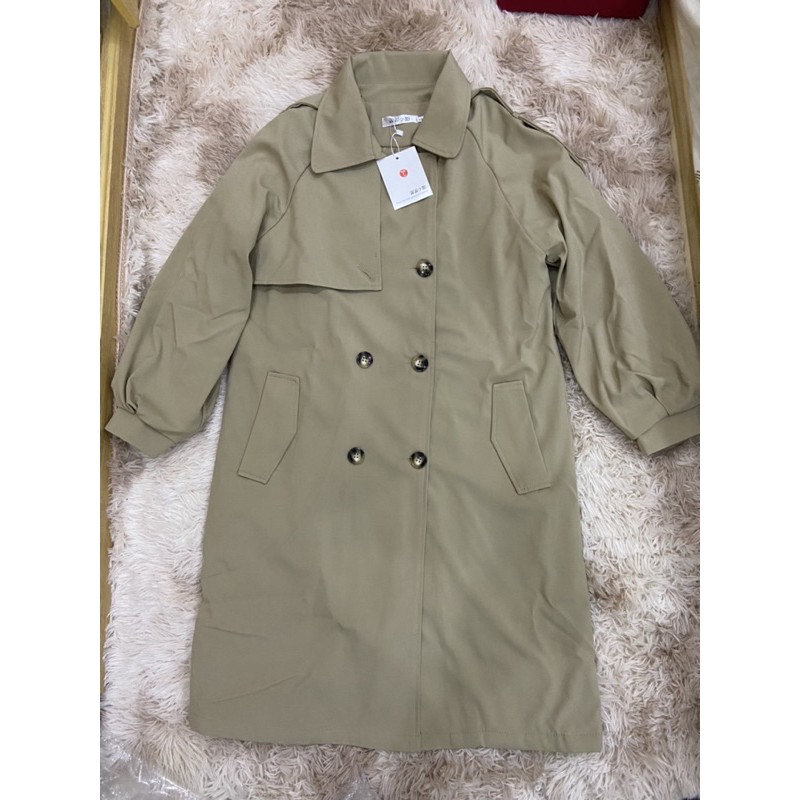 Áo măng tô nữ dáng dài 2 lớp kèm đai hàng quảng châu cao cấp - Áo khoác mangto nữ dáng dài kaki đẹp sang chảnh | BigBuy360 - bigbuy360.vn