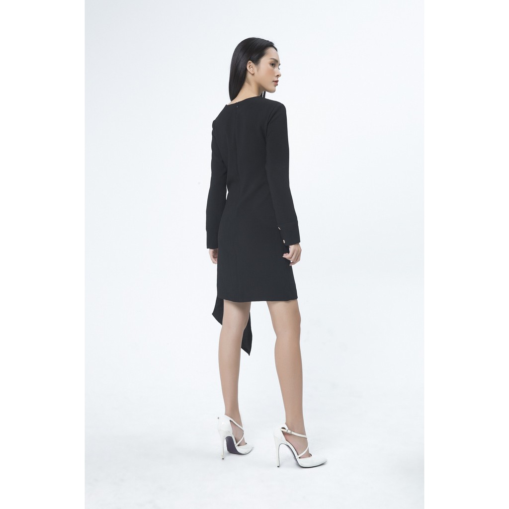 Đầm 2 lớp cổ tròn thiết kế IVY moda MS 49B7661