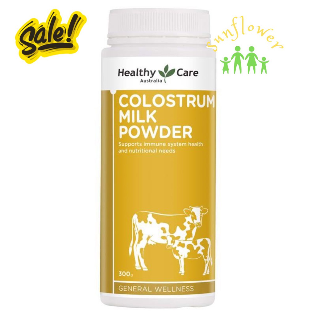 Sữa bò non Healthy Care Colostrum Milk Powder 300g của Úc - Shop Sunflower