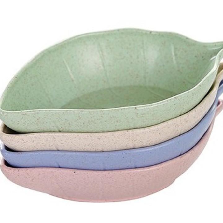 Đĩa Đựng Gia Vị Bằng Chất Liệu Lúa Mạch Hình Chiếc Lá Thân Thiện Với Môi Trường 1452