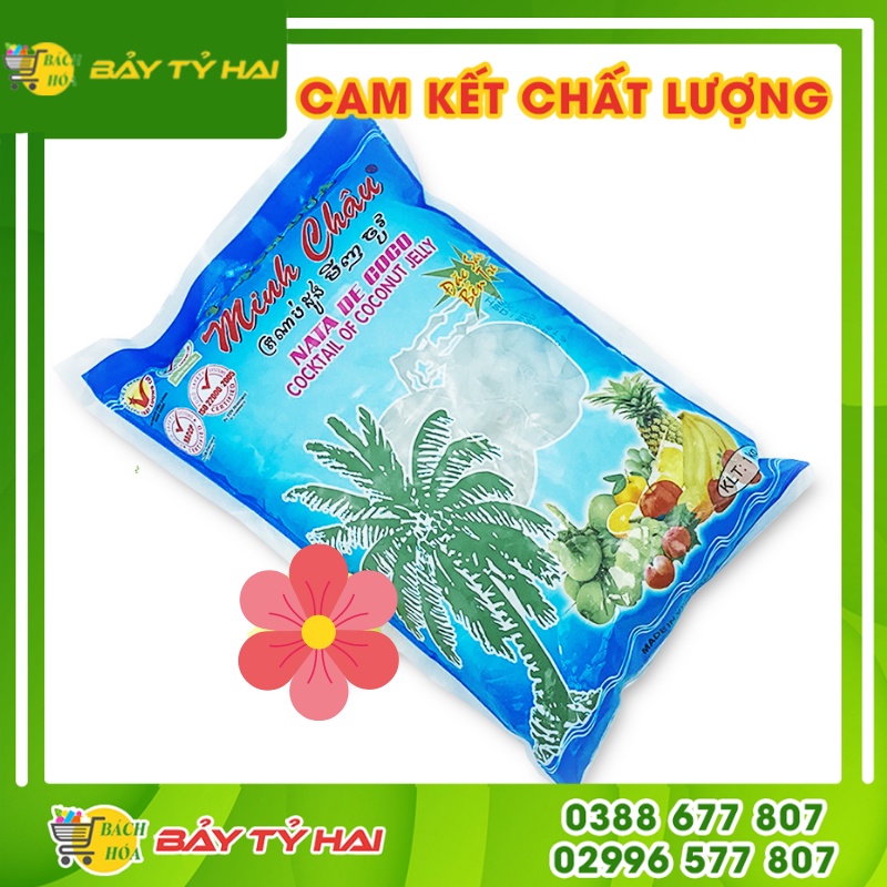 Thạch dừa ăn liền Minh Châu gói 500g và 1kg - Đặc sản Bến Tre