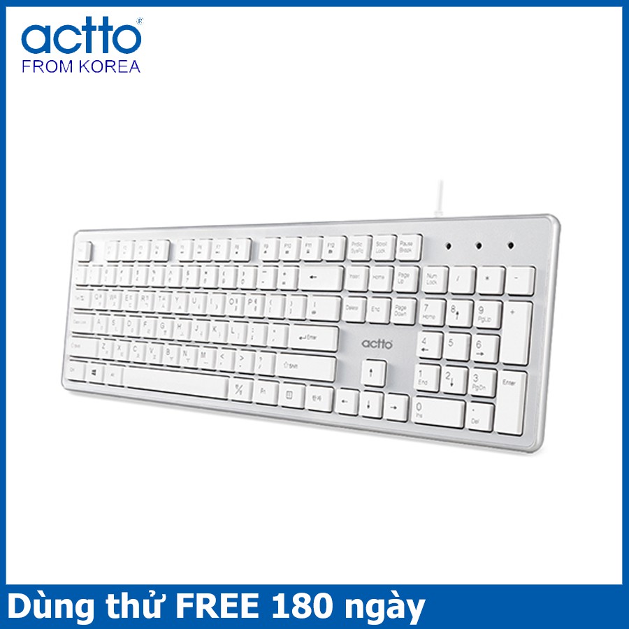 Bàn phím văn phòng - Aurora Keyboard Actto KBD-46 HÀNG NỘI ĐỊA HÀN QUỐC CAO CẤP CHÍNH HÃNG | BigBuy360 - bigbuy360.vn