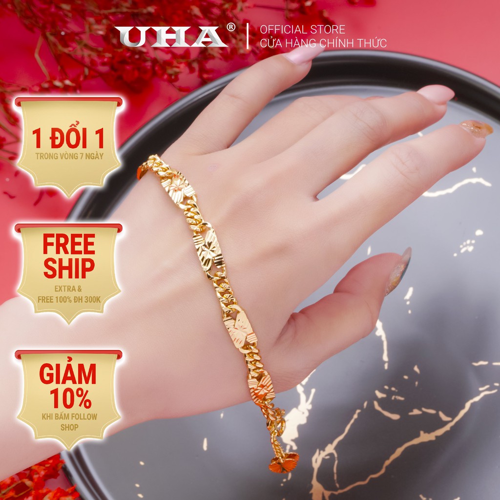 Lắc Tay Nữ Mạ Vàng 18k Sang Trọng UHA LTNU75