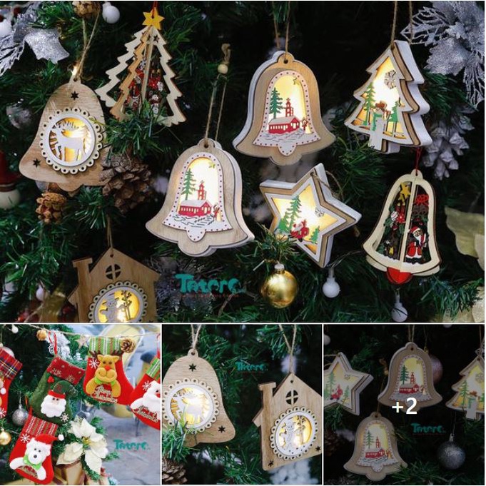 Đồ trang trí Giáng sinh Noel - Móc treo - Dây cờ - Chuông gió - Cây Thông - Vớ tất - Dây đèn - Tranh vải - Quả cầu tuyết