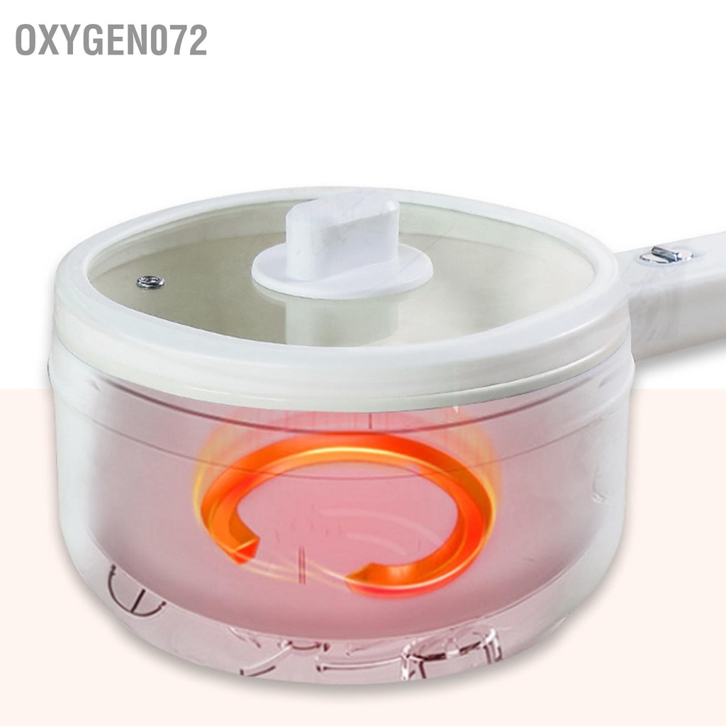 ♥ Oxygen072 Nồi Lẩu Điện Đa Chức Năng Nắp Trong Suốt Tiện Lợi Mini Thông Minh Cho Phòng Bếp Tập Thể