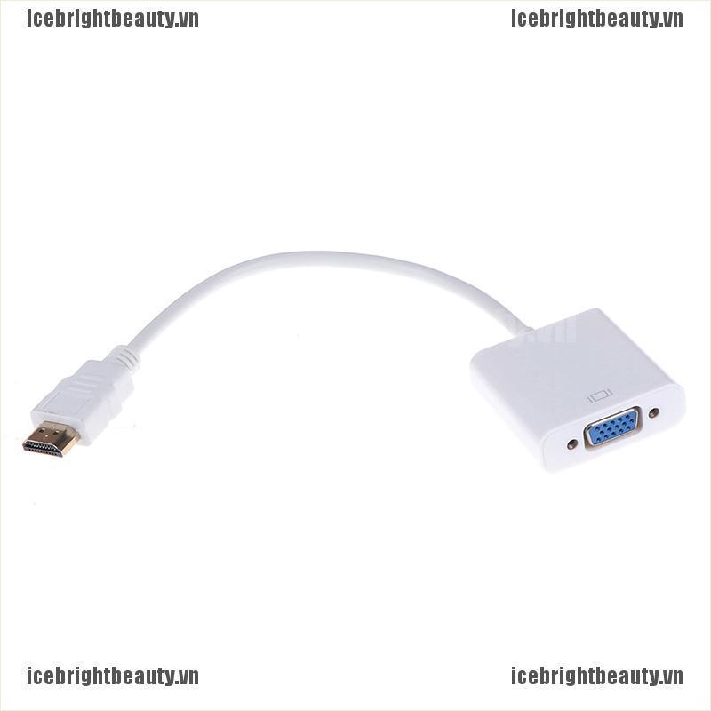 Ice 1pcs Hdmi To Vga Converter Adapter Hd 1080p White | BigBuy360 - bigbuy360.vn