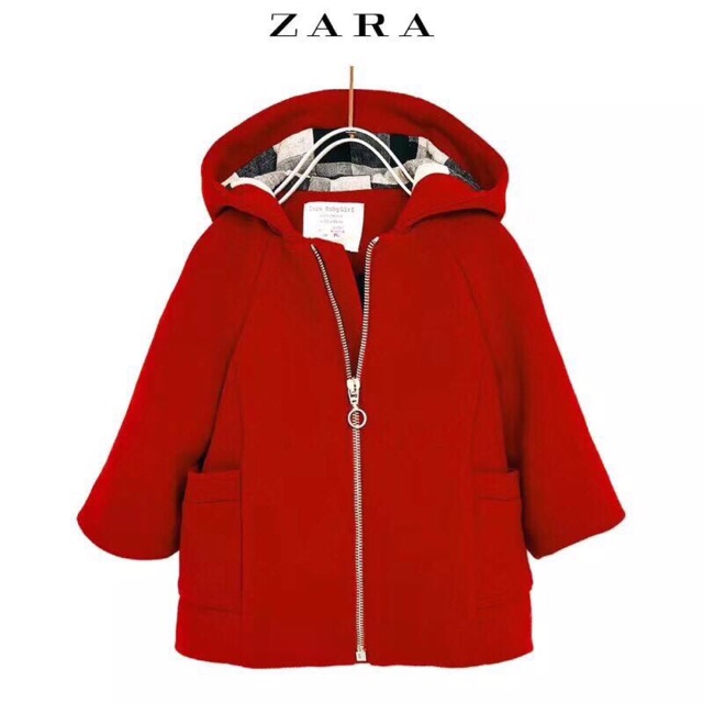 Áo dạ đỏ Zara