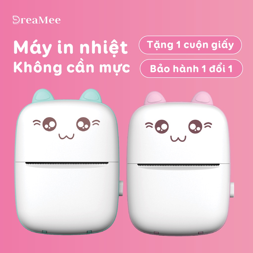 Máy In Nhiệt Mini Bluetooth, Máy in ảnh, in tài liệu, in Phao, in nhãn dán in không cần mực, in đơn hàng, in bill hàng