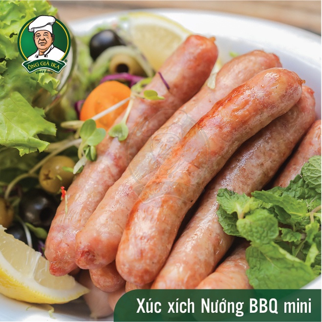Xúc xích Nướng BBQ mini Ông già IKA 300g