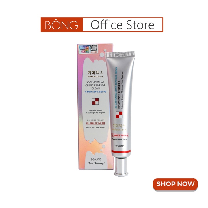 Kem Nám 3D Giảm Thâm Nám Tàn Nhang Dưỡng Trắng Da Melasma-x 3d White Clinic Cream Hàn Quốc BÔNG SHOP
