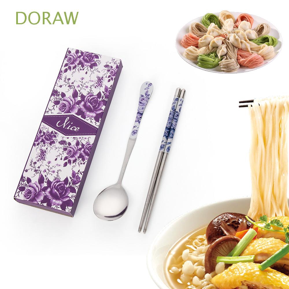 Bộ muỗng đũa nĩa ăn phong cách Hàn Quốc dễ thương