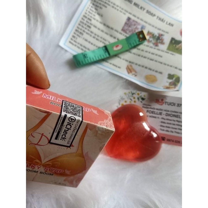 Xà phòng tăng vòng 1 trái tim thái lan milky soap, giúp săn chắc nở ngực tăng 3-5 cm an toàn hiệu quả