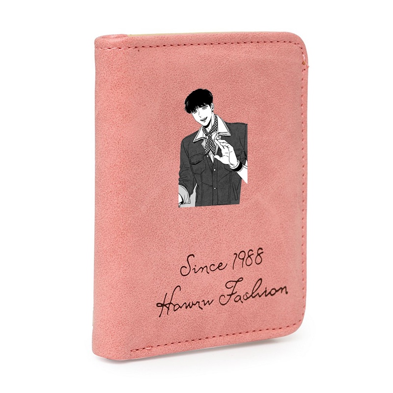 Ví ngắn hồng cầm tay in hình BJ ALEX Broadcast cùng Alex manhwa BL tiện lợi anime chibi