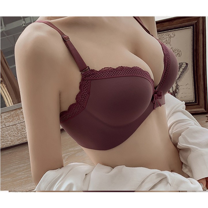 [SET] Bộ Áo Lót Quần Lót Nữ Đúc Su Cao Cấp, Áo Ngực Su Viền Ren Không Gọng Đệm Dày Nâng Ngực Tạo From Cực Đẹp SUIT688