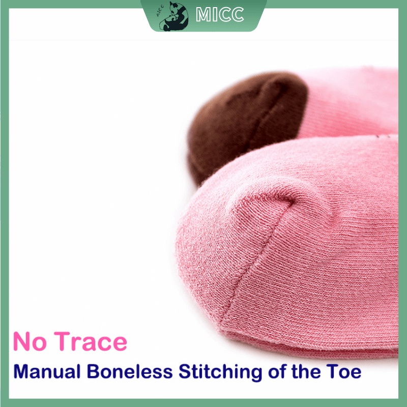 Set 5 đôi vớ cotton thấm hút mồ hôi họa tiết hoạt hình dễ thương cho bé tất bé gái