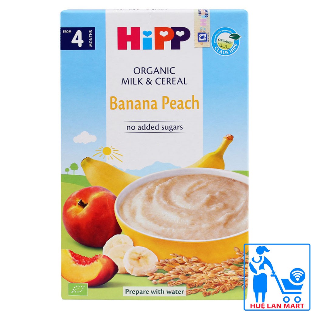 [CHÍNH HÃNG] Bột Ăn Dặm HiPP Banana Peach (Chuối, Đào) 250g