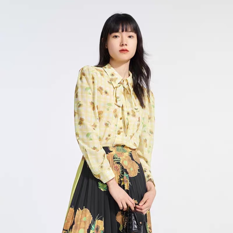 Áo sơ mi hoa Peacebird