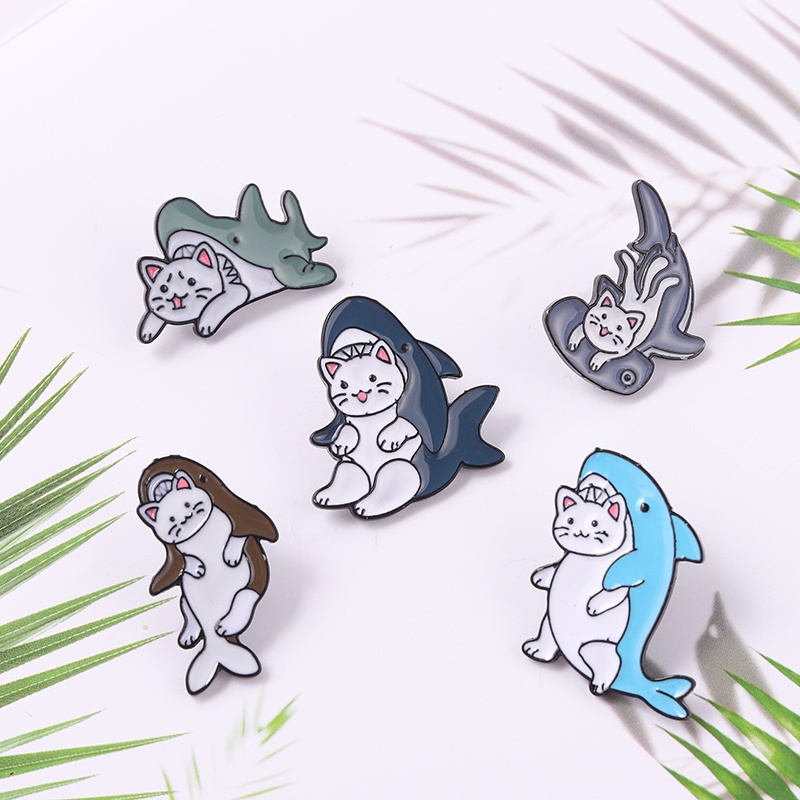 Ghim cài áo QIHE JEWELRY hình động vật hoạt hình dễ thương