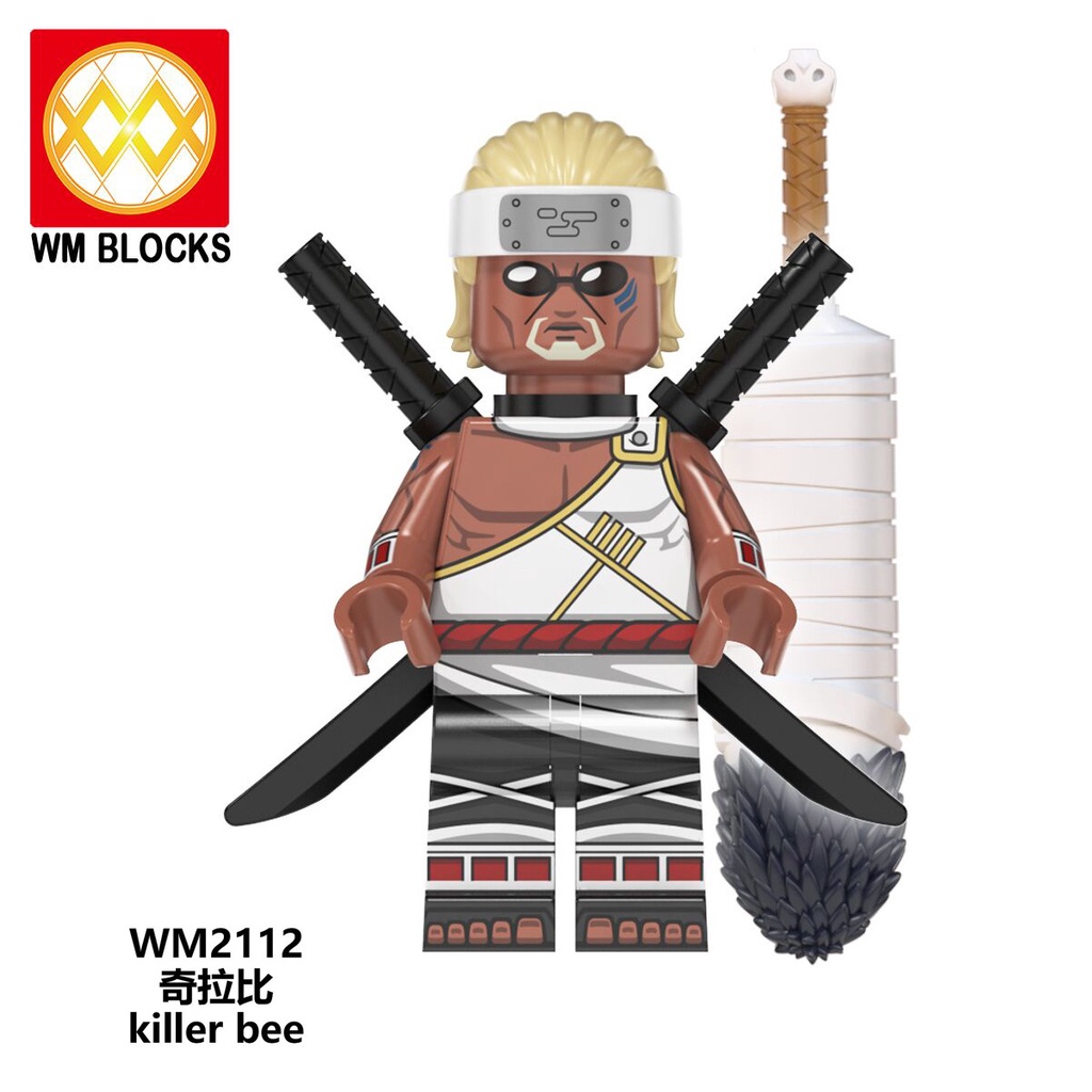 Minifigures Nhân Vật Uzumaki Naruto Senju Hashirama Killer Bee WM6108 Mẫu Mới Ra Siêu Đẹp