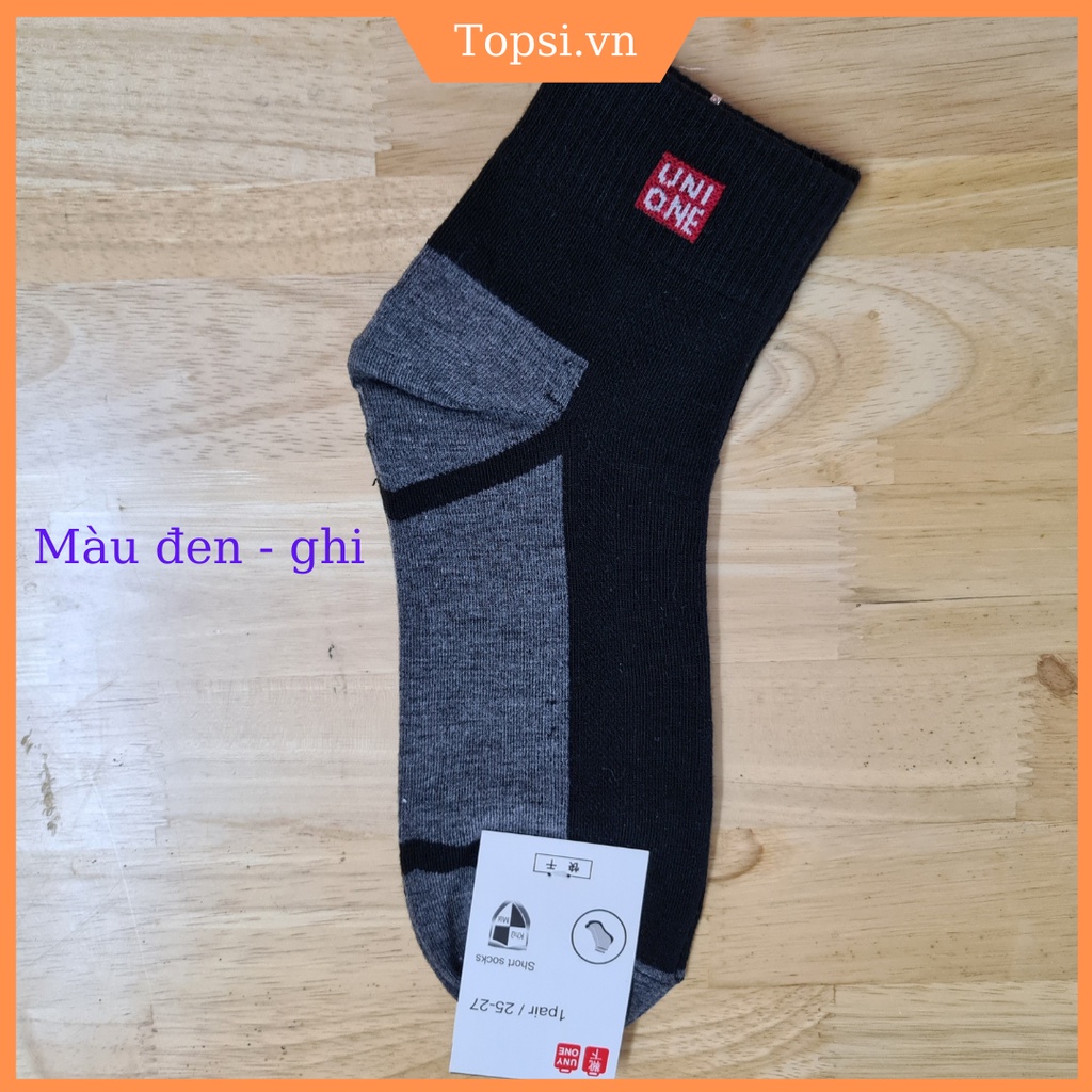 Tất Nam Uniqlo Cổ Cao Chống Hôi Chân Hàng Loại 1 Dày Đẹp