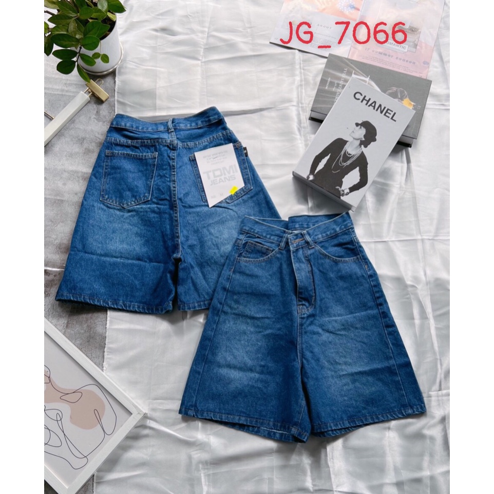 Quần Short Jeans Nữ Lưng Cao